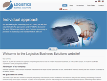 Tablet Screenshot of logisticsbs.com